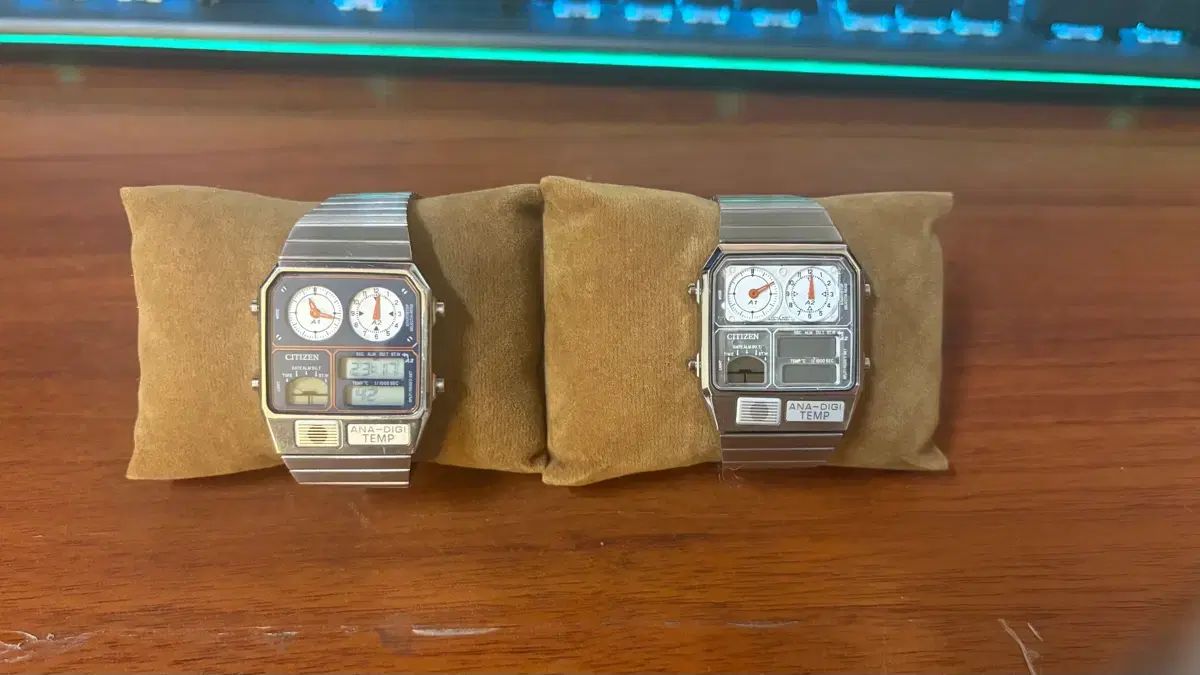 シチズン×ビームス アナデジテンプ デニム版 スケルトン