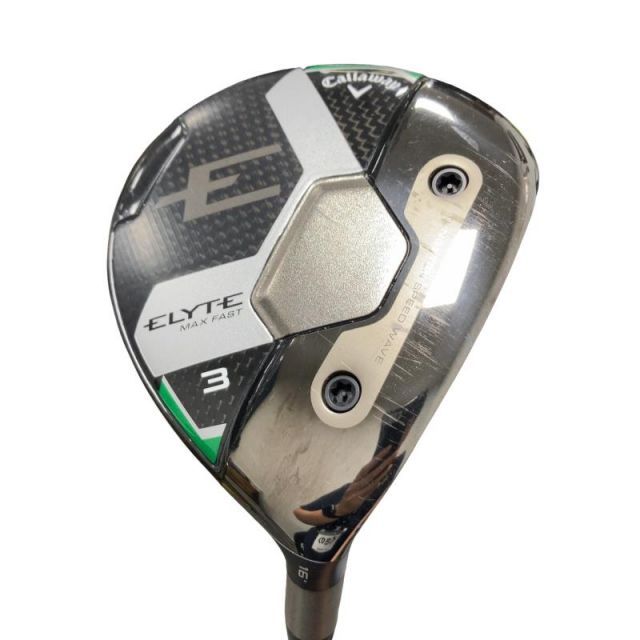 【中古】 キャロウェイ ELYTE MAX FAST 3W フェアウェイウッド FW LIN-Q GREEN 40 for CW(ELYTE FW) (フレックスSR) メンズ 男性用 右利き 右用 Cランク ゴルフクラブ