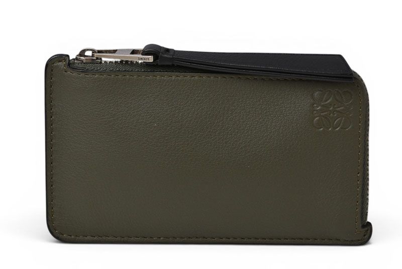 ロエベ コインケース/カードケース LOEWE フラグメントケース/ミニ財布 カーキ/ブラウン【中古】 25,773円