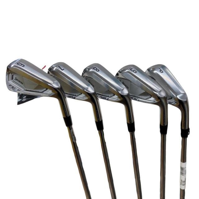 【中古】 ダンロップ SRIXON ZXi5 6S アイアンセット IR 純正特注シャフト (フレックスS) メンズ 男性用 右利き 右用 Cランク ゴルフクラブ
