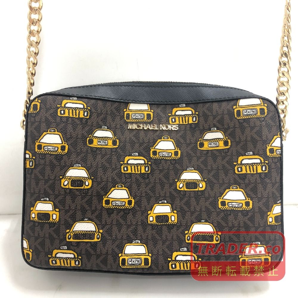 02w25216 マイケルコース Michael Kors ショルダーバッグ タクシー柄 