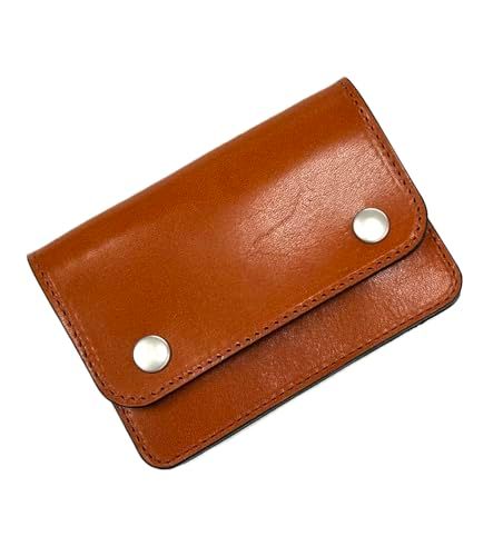 [HANG OVER] 栃木レザー ミニトラッカーウォレット ハーフウォレット コンパクト財布 WT25-802 (ブラウン)pms aaaa35ca