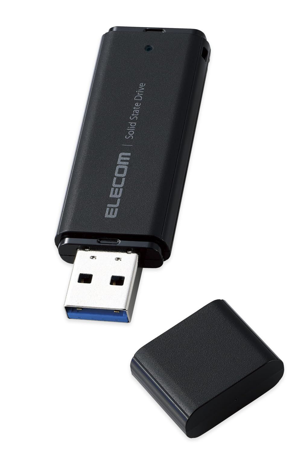 エレコム 外付けSSD 2TB ポータブル USB 5Gbps / USB3.2（Gen2）対応 小型 キャップ式 ブラック ESD-EMC2000GBK [ブラック] [2TB]