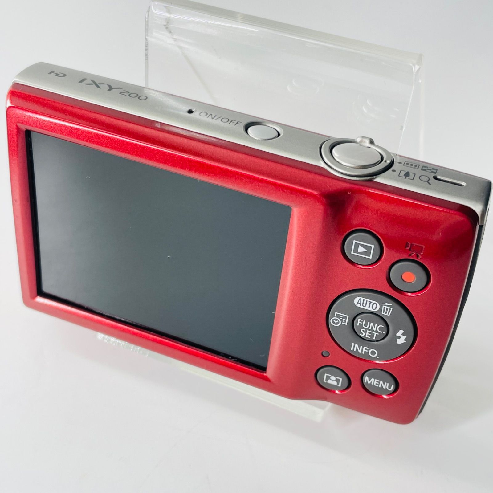 Canon IXY200 レッド コンデジ デジカメ 動作確認済 1029 - メルカリ