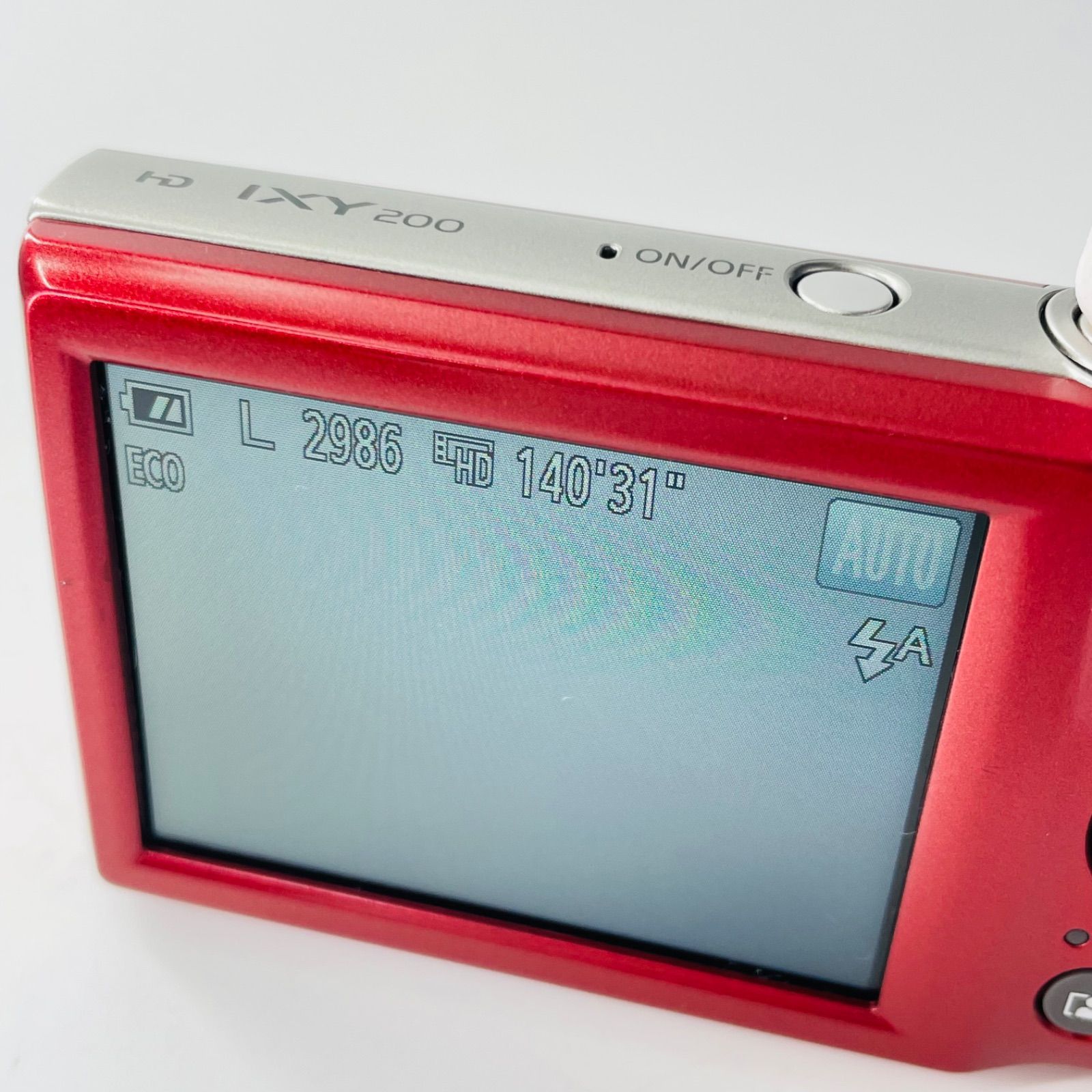 Canon IXY200 レッド コンデジ デジカメ 動作確認済 1029 - メルカリ