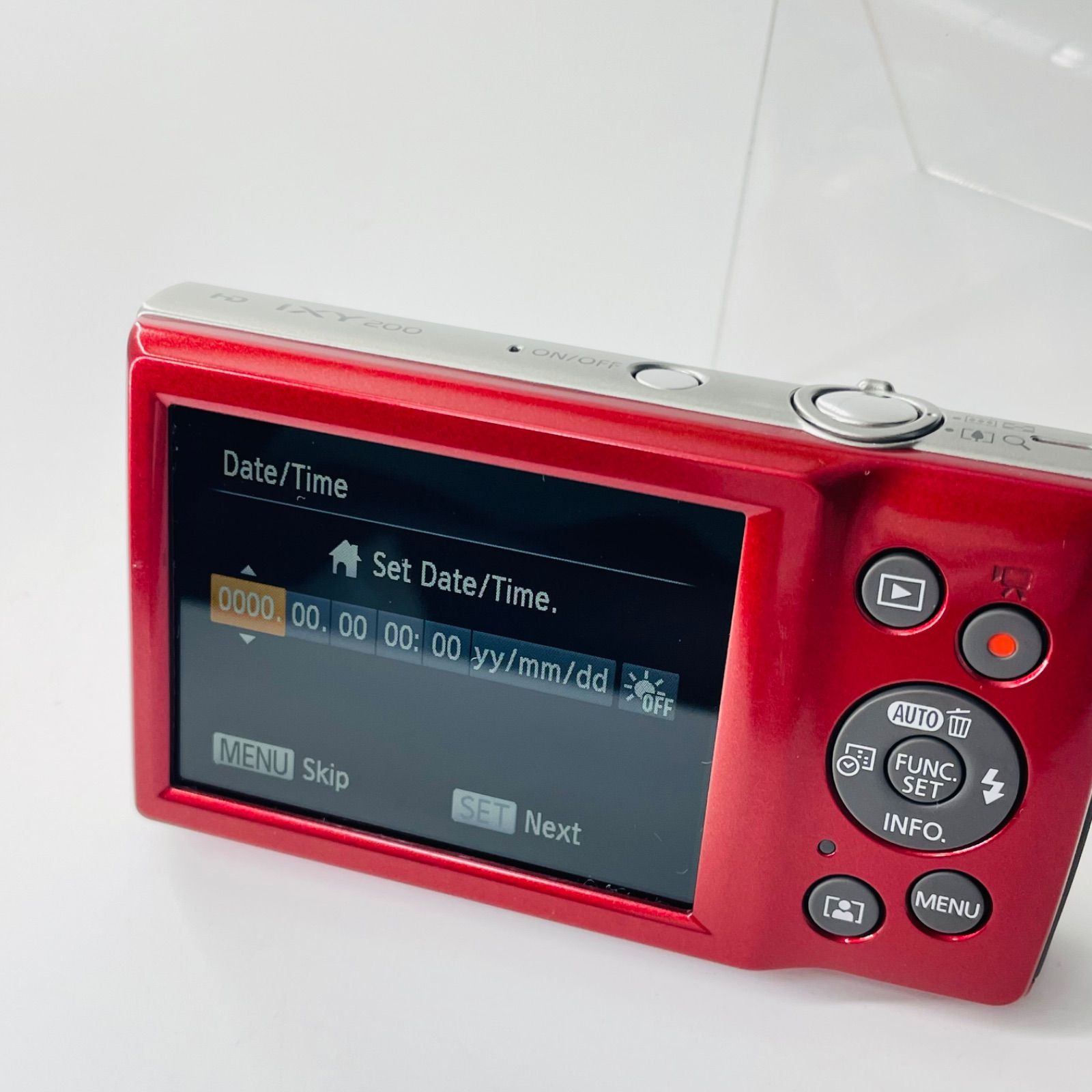 Canon IXY200 レッド コンデジ デジカメ 動作確認済 1029 - メルカリ