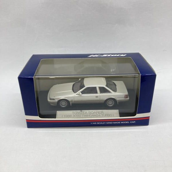 【中古】開封/外箱汚れ)ハイストーリー 1/43 TOYOTA ソアラ 3.0GT-LIMITED (1988) クリスタルホワイトトーニング2 開封品[97]