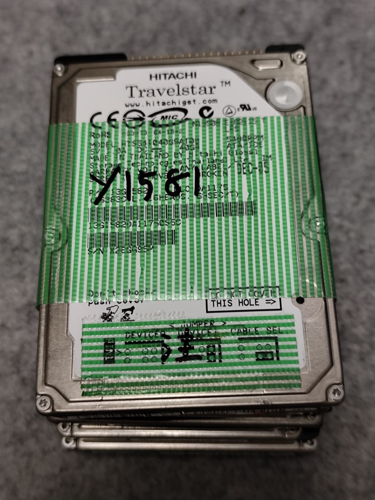 中古HDD 2.5インチ IDE 6個セット 40GB - メルカリ