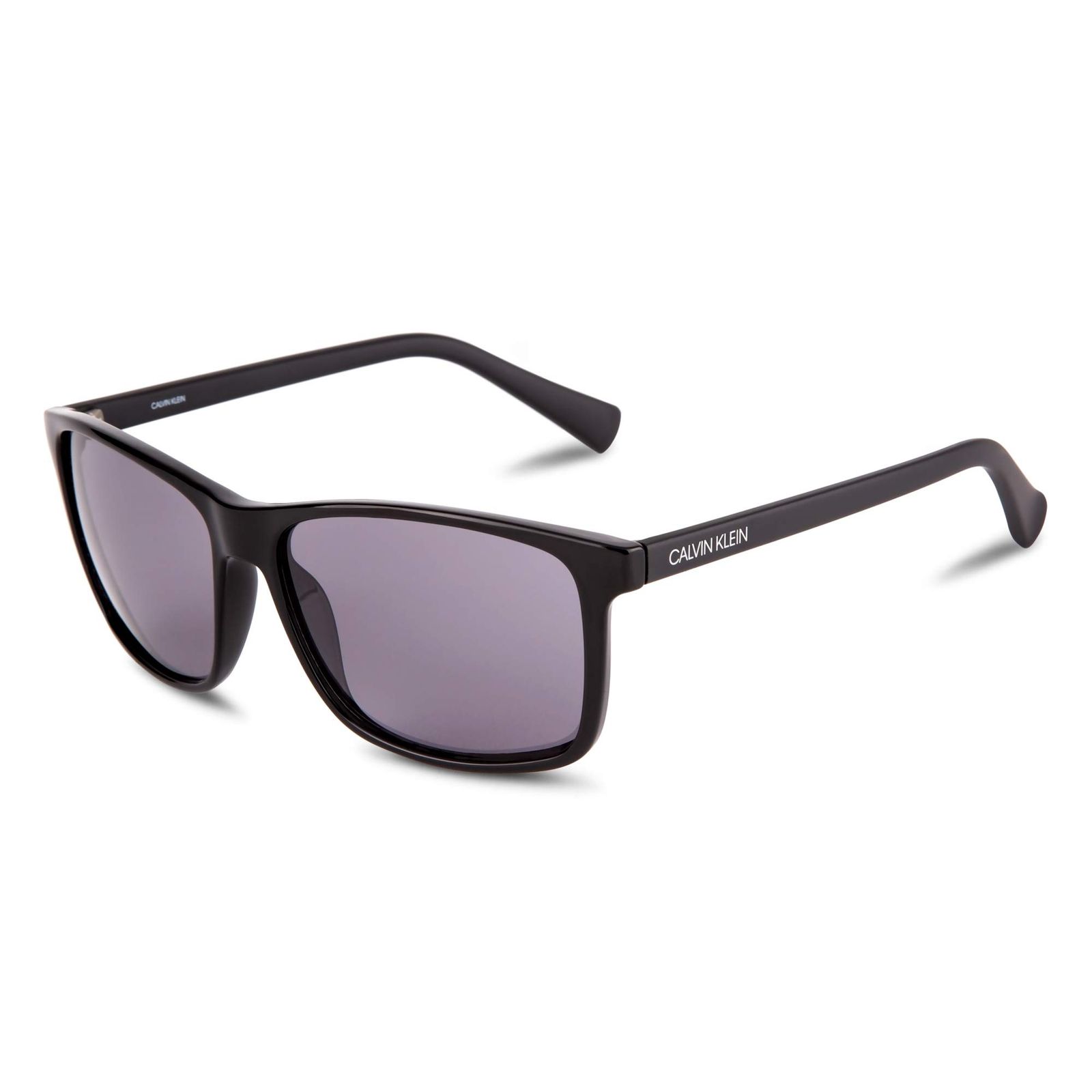 Calvin Klein Men's CK19568S Round Sunglasses, Black, 58mm,15mm,140mm [ブラック/ソリッドグレー。] [ソリッドグレー(Solid Grey)]