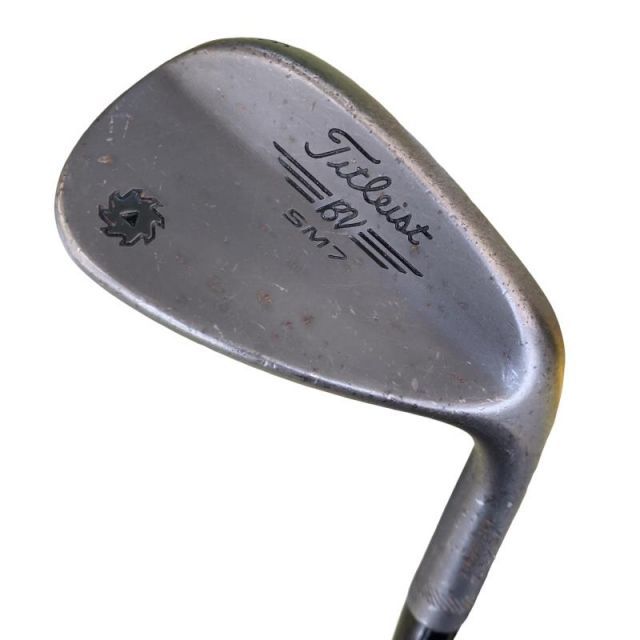 【中古】 タイトリスト VOKEY SPIN MILLED SM7 ジェットブラック 56°/14°F ウェッジ WG Dynamic Gold (フレックスS) メンズ 男性用 右利き 右用 Dランク ゴルフクラブ