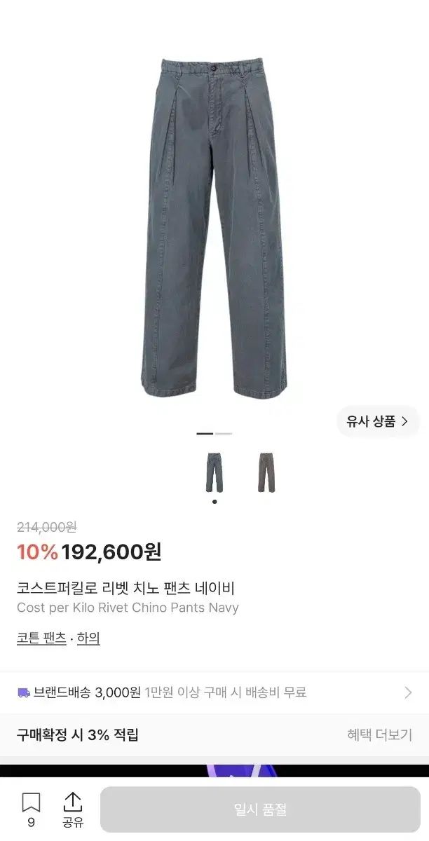 XL コーストパーキロ リー ベット チノ パンツ ネイビー 新品