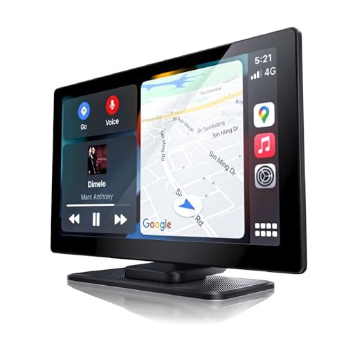 【2025オーディオ ポータブル＆カーナビエンタメマシン】VANBAR ディスプレーオーディオ 9インチ CarPlay Android Auto対応 多機能 内蔵スピーカー/AUX/FM/Bluetooth/オーディオ出力 ポータブルディス e7049d0e