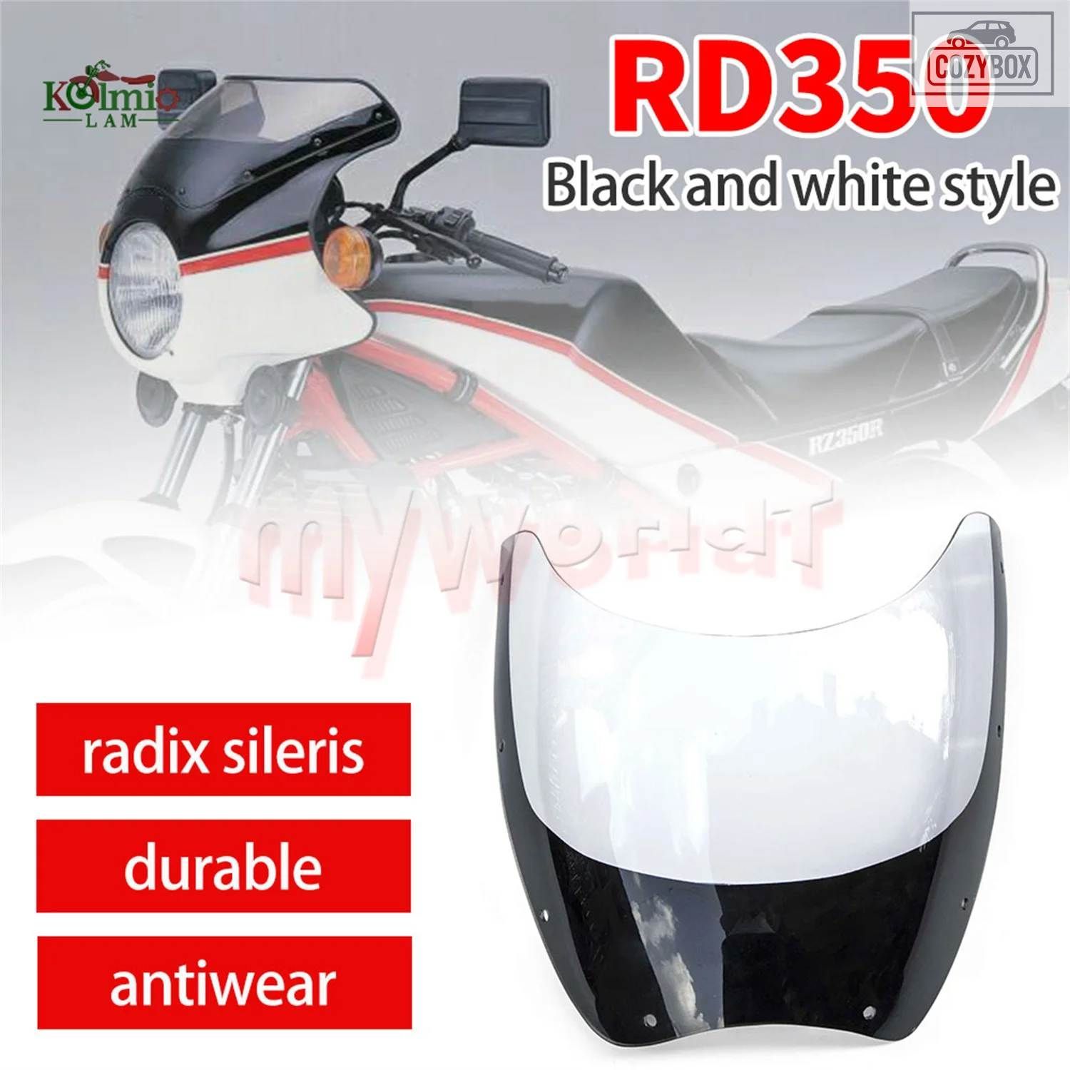 ヤマハ RZ250 RD250 RD350LC RZ350 1981 - 1986 オートバイウインドシールド ウインドスクリーン RD350 RZ RD 350 LC