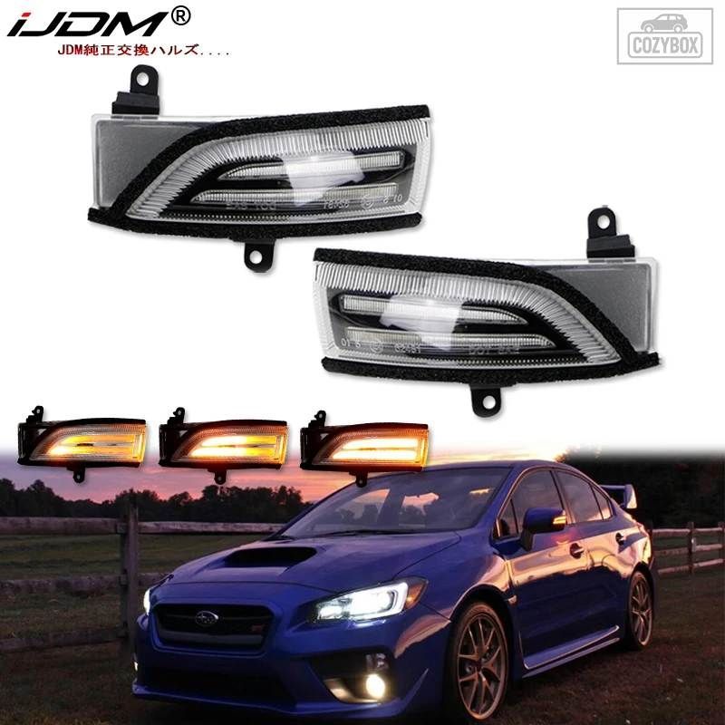 2個LEDダイナミックサイドミラーライトダイナミックウィンカーポジションランプスバルWRX STIフォレスターアウトバックインプレッサレガシ