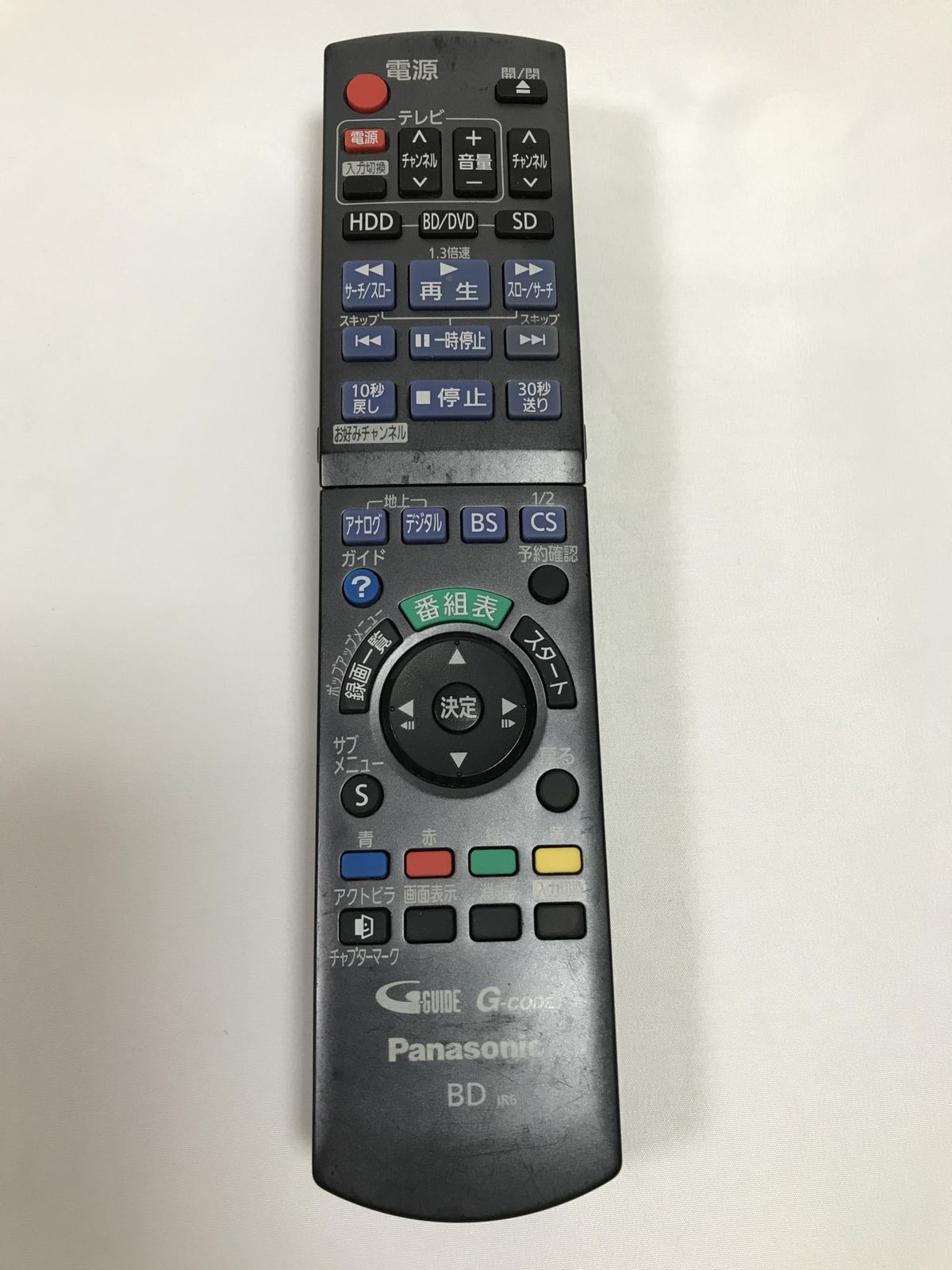 Panasonic ブルーレイディスクレコーダー用リモコン N2QAYB000472