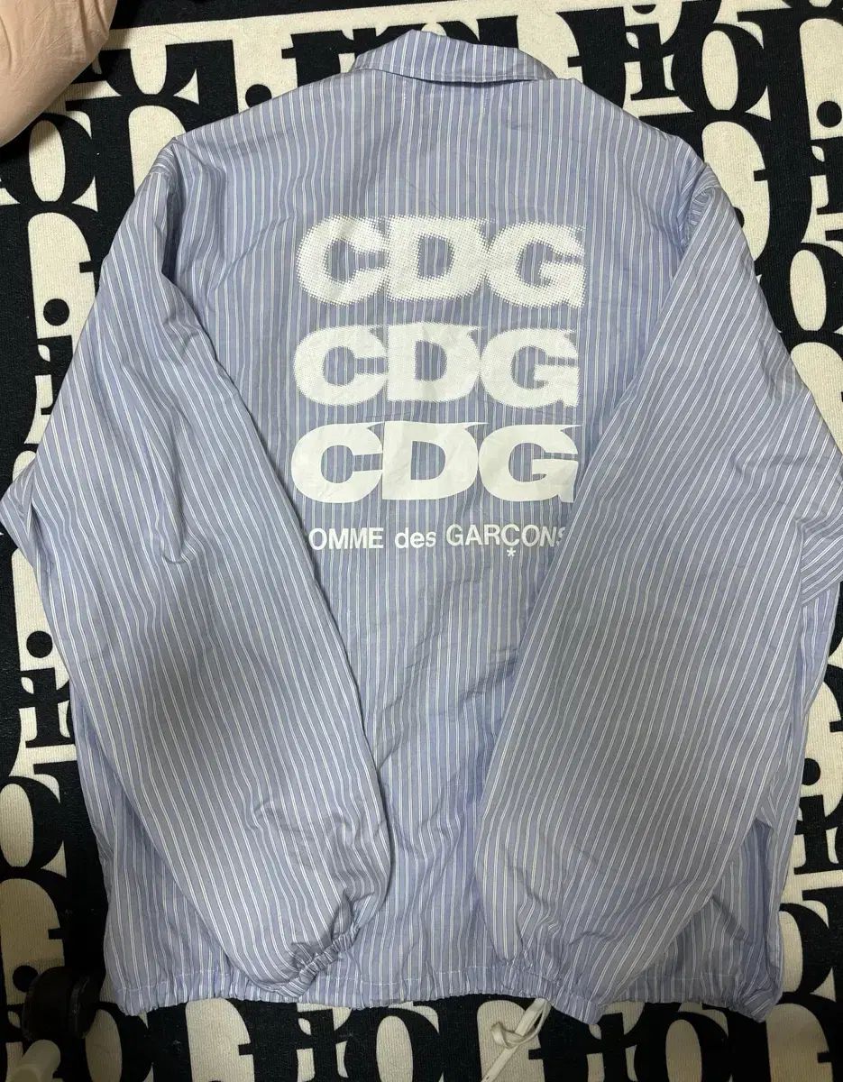 コム・デ・ギャルソン CDG ストライプ シャツ ジャケット xxl