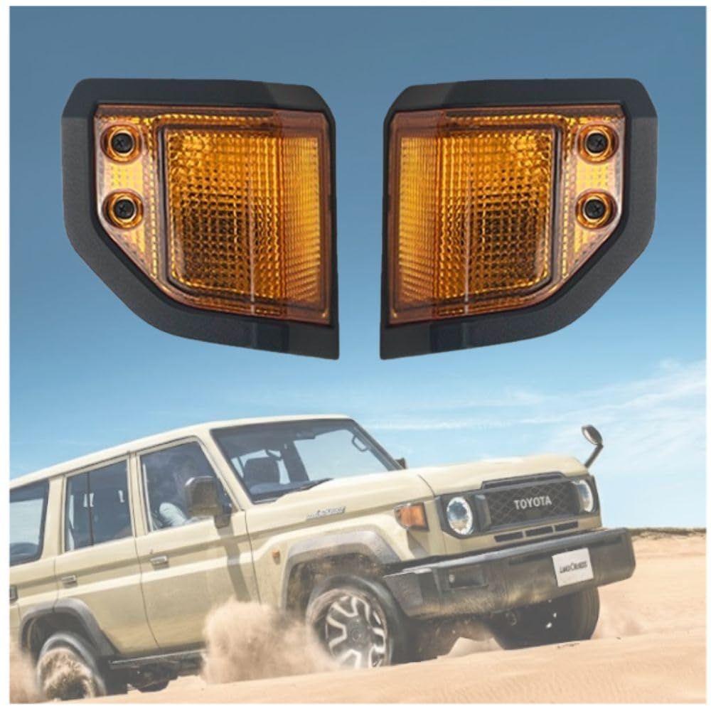MORASTYLE ランドクルーザー 70系 ウインカーカバー LC79 LC78 LC76 LC71 LC70 FJ76 対応 社外品 左右セット ABS樹脂 外装パーツ 交換用 アンバー