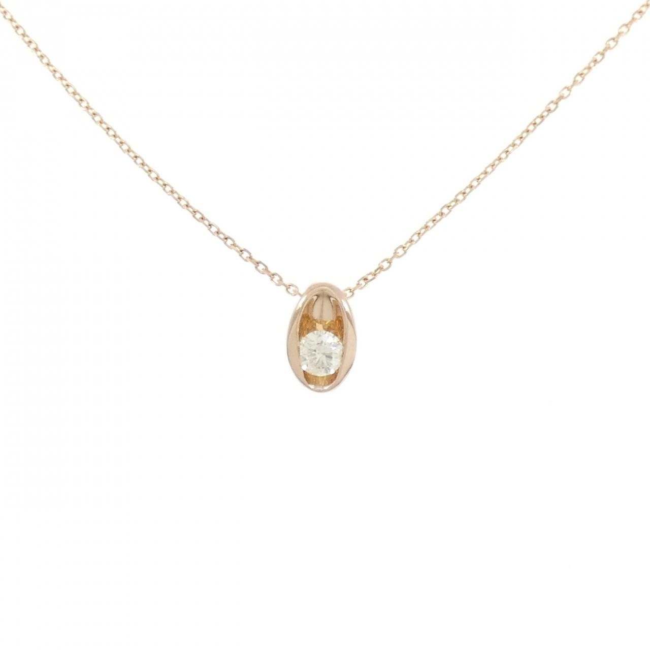 K18PG ダイヤモンド ネックレス 0.19CT