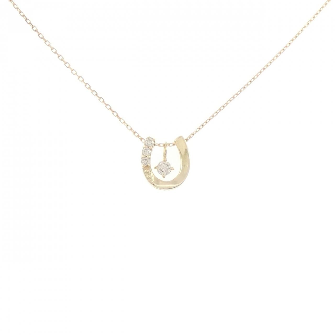 K10YG ダイヤモンド ネックレス 0.04CT