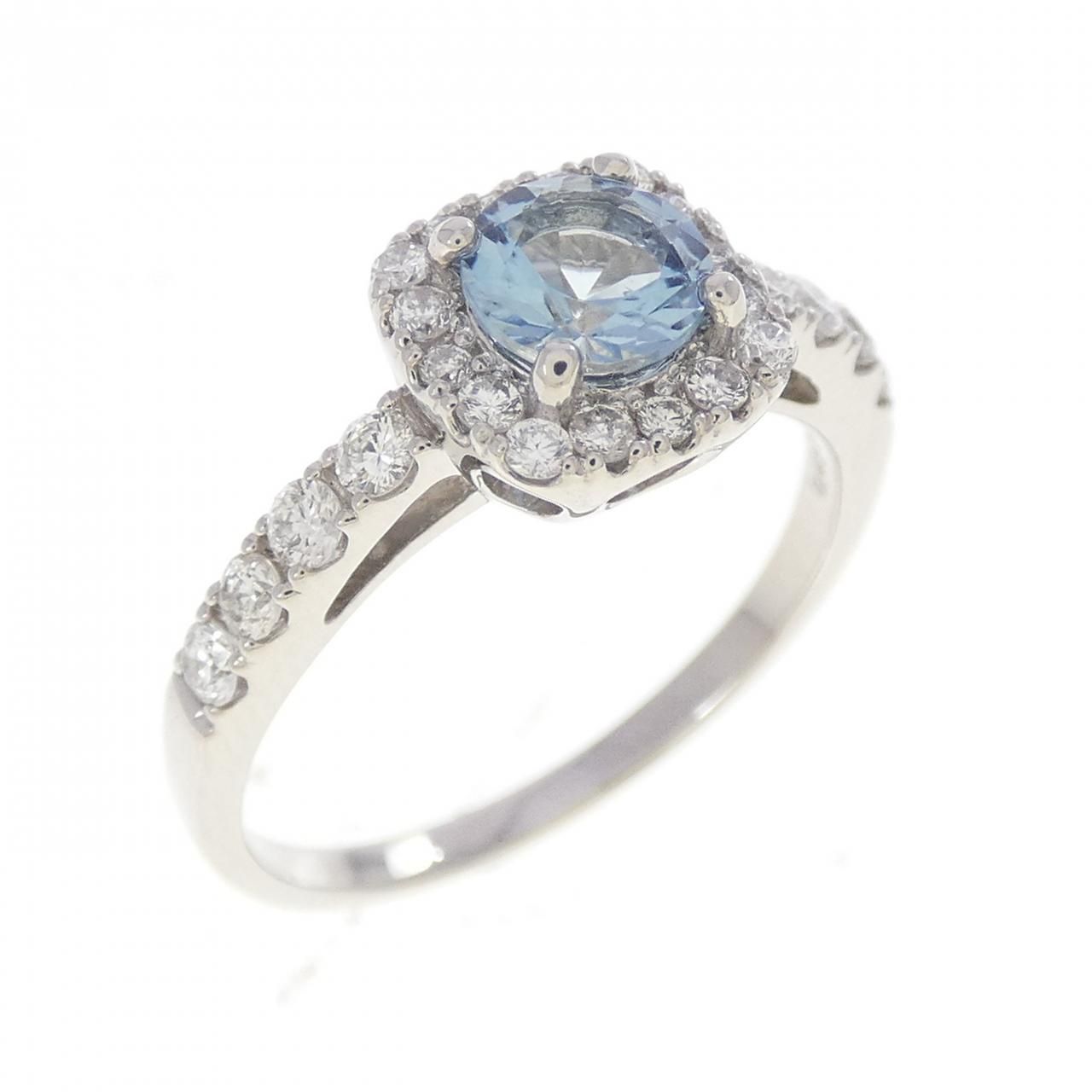 PT900 アクアマリン リング 0.43CT