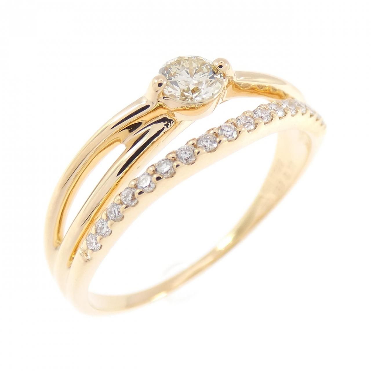 K18YG ダイヤモンド リング 0.187CT