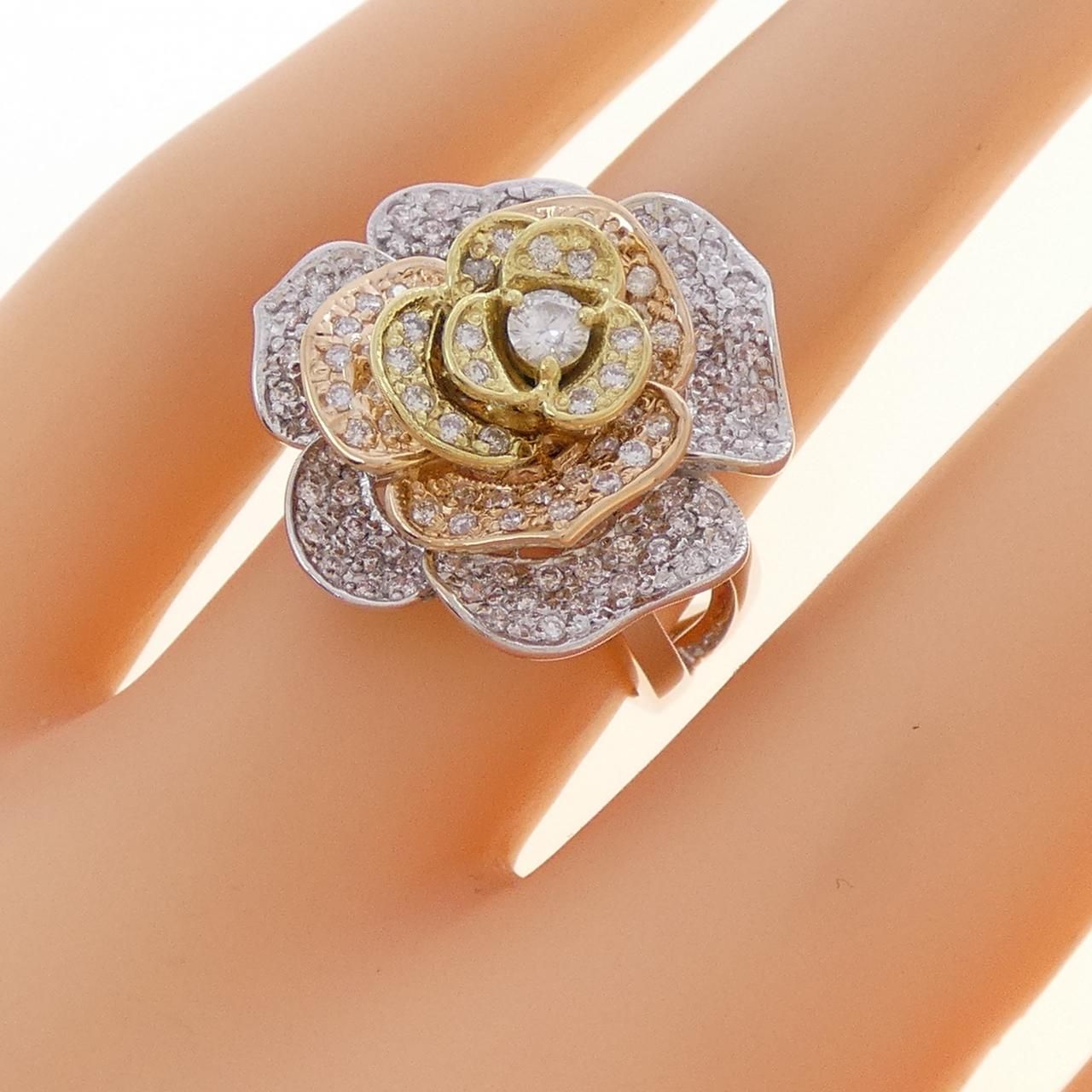 アクセサリー K18YG ダイヤモンド リング 0.81CT