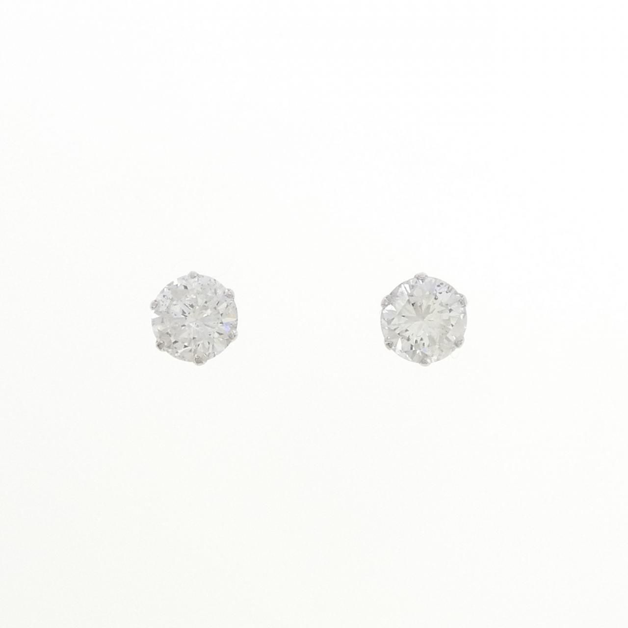 PT900 ダイヤモンド ピアス 0.420CT 0.414CT G I1 Good