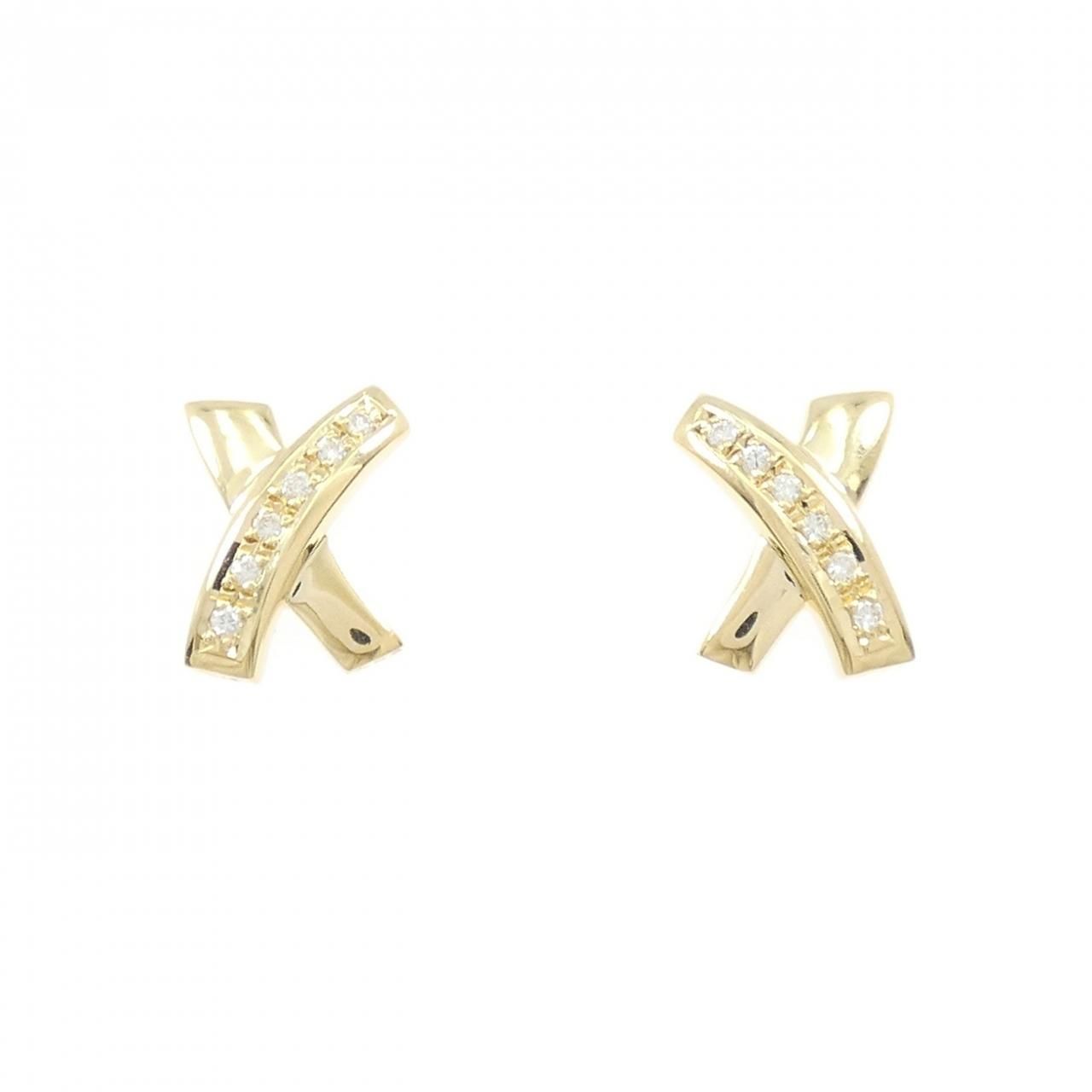 K18YG ダイヤモンド ピアス 0.12CT
