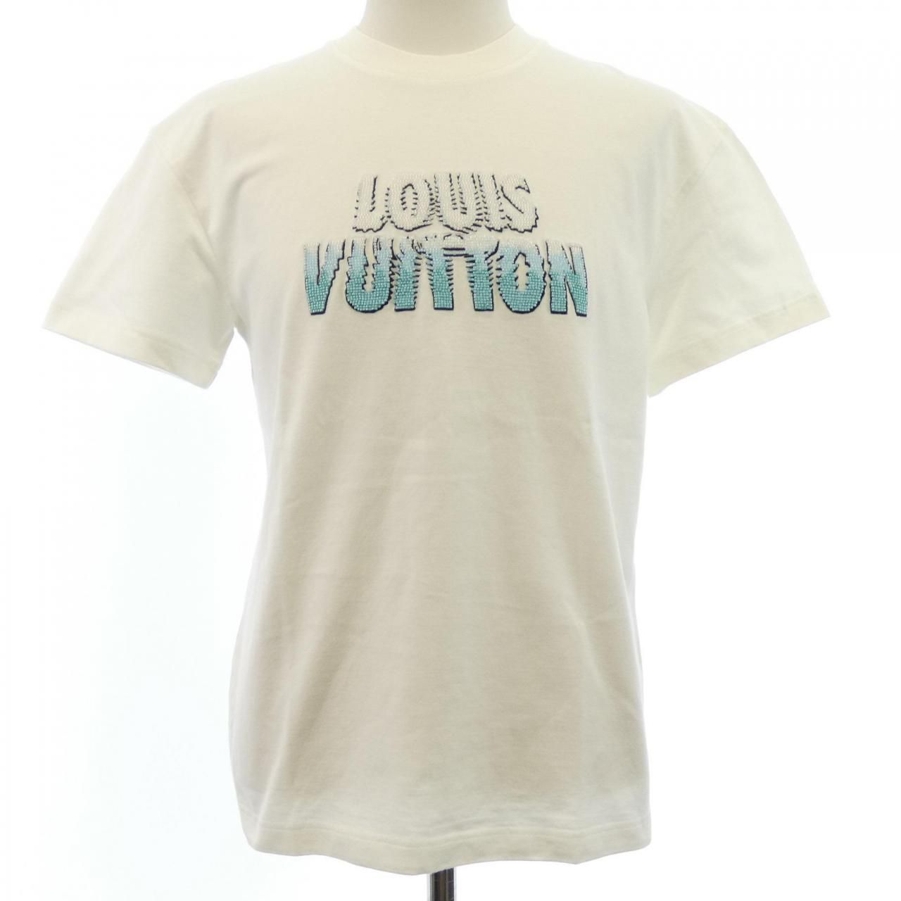 ルイヴィトン LOUIS VUITTON エンブロイダードビーズコットンTシャツ HPY35WNPG Tシャツ
