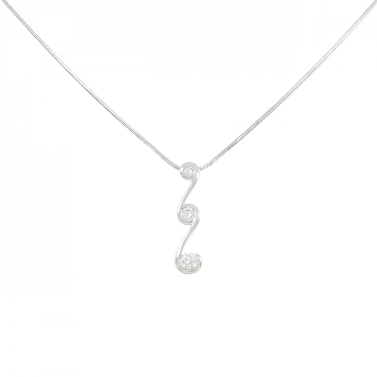 PT900/PT850 ダイヤモンド ネックレス 0.24CT