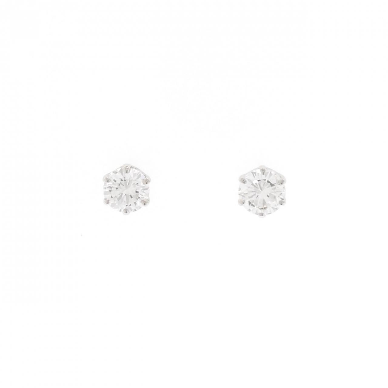 PT900 ダイヤモンド ピアス 0.512CT 0.517CT E-F VS2 VG-Good
