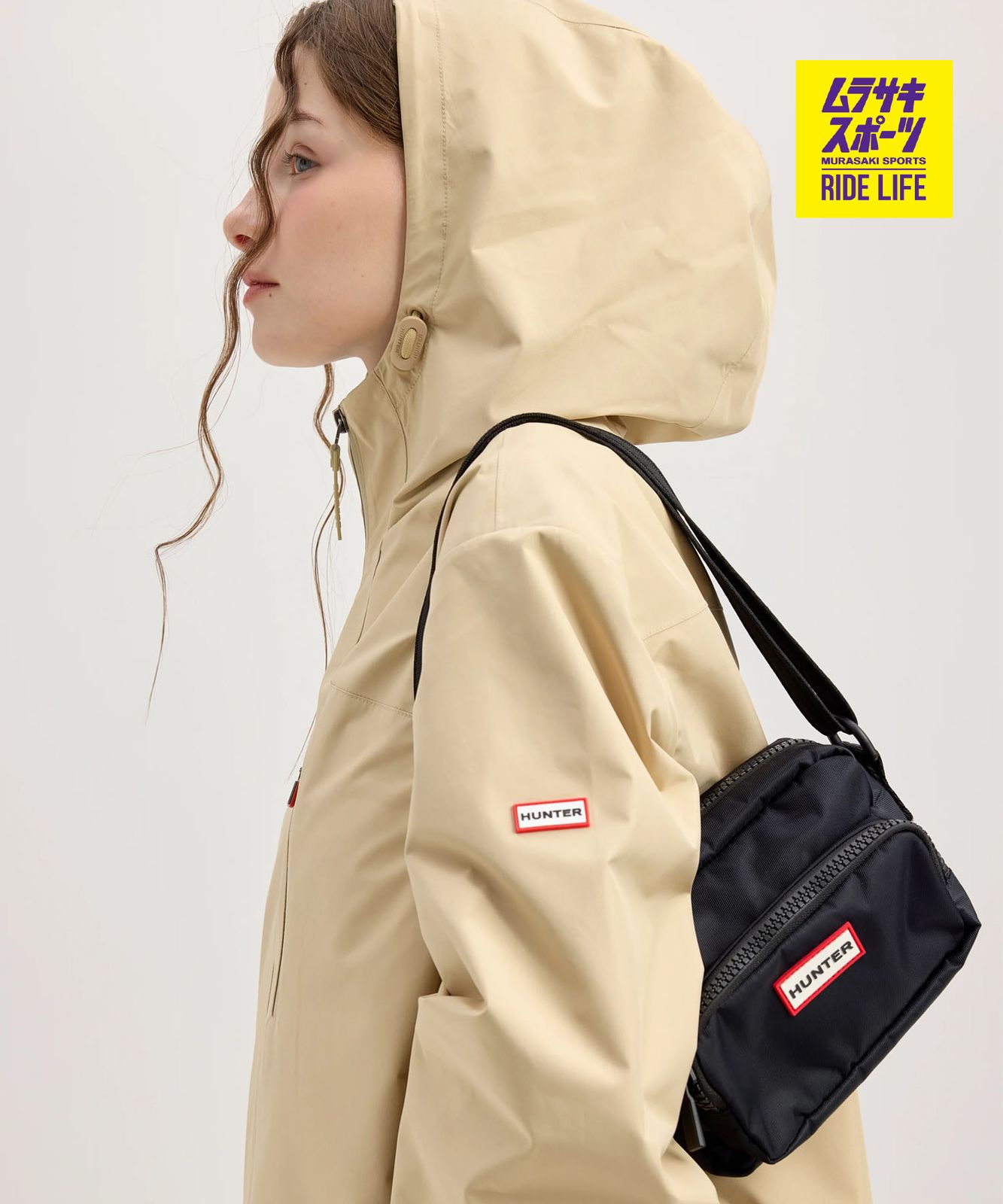 【ムラスポ公式】新品 HUNTER ハンター ショルダーバッグ NYLON CROSSBODY ナイロン クロスボディ UBX3930KBM-BLK