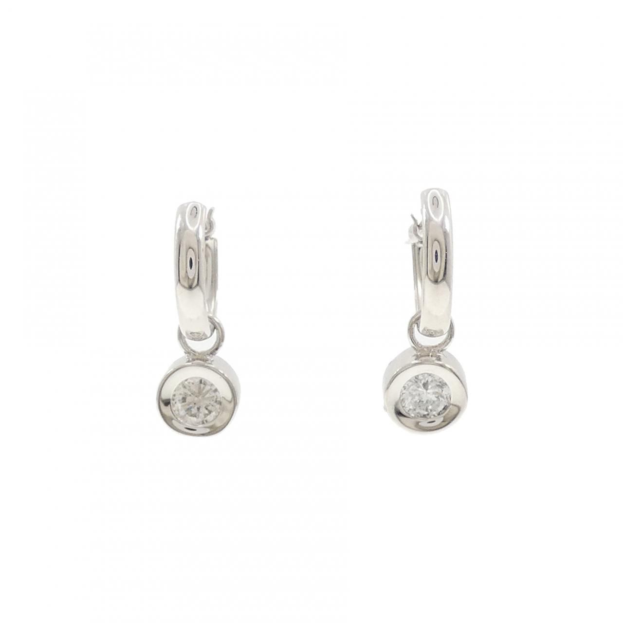 K14WG/PT900 2WAY ダイヤモンド ピアス 0.50CT 55,330円