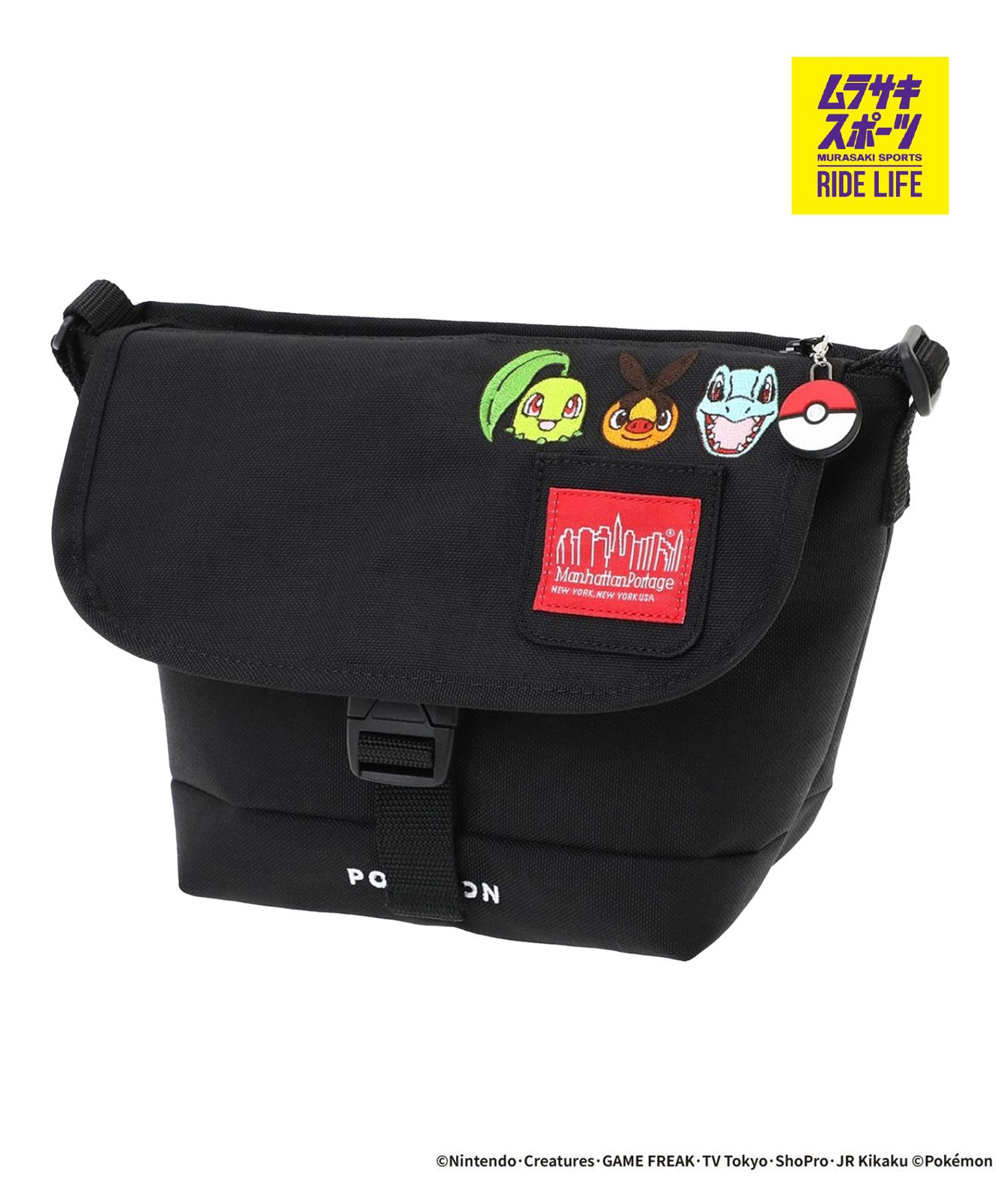【ムラスポ公式】新品 Manhattan Portage マンハッタンポーテージ ショルダーバッグ ポケモン NYLON MESSENGER BAG XXS FZP Pokemon ZA MP1603FZPPKMNZA