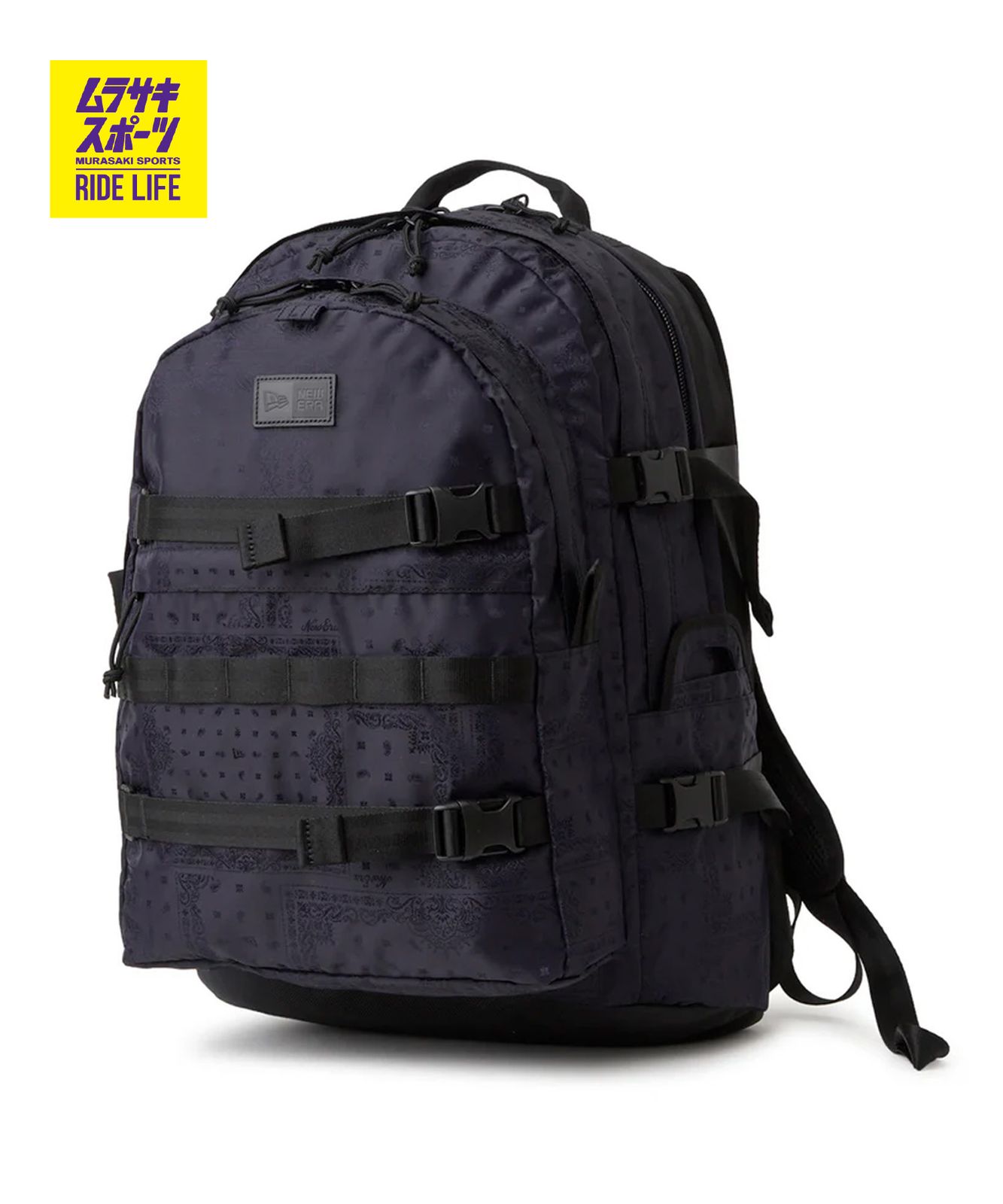 【ムラスポ公式】新品 NEW ERA ニューエラ バックパック リュック キャリアパック 35L ネイビーペイズリー 14750922