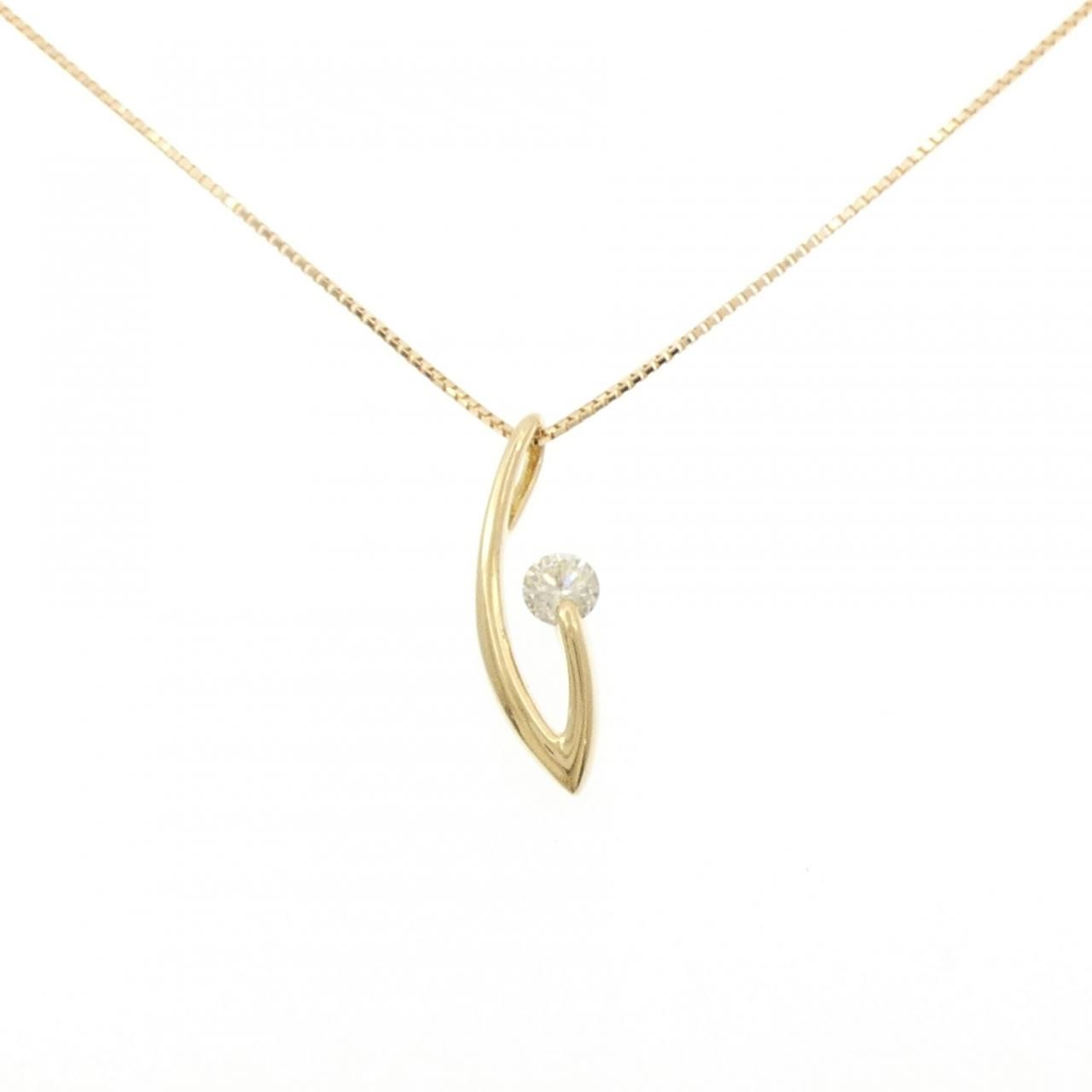 K18YG ダイヤモンド ネックレス 0.31CT
