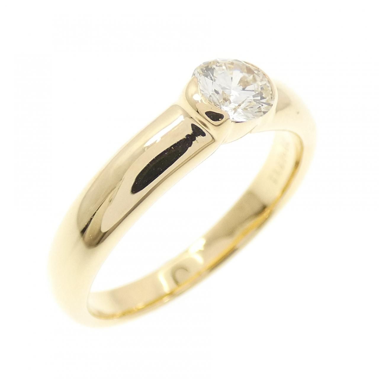 K18YG ダイヤモンド リング 0.365CT - メルカリ