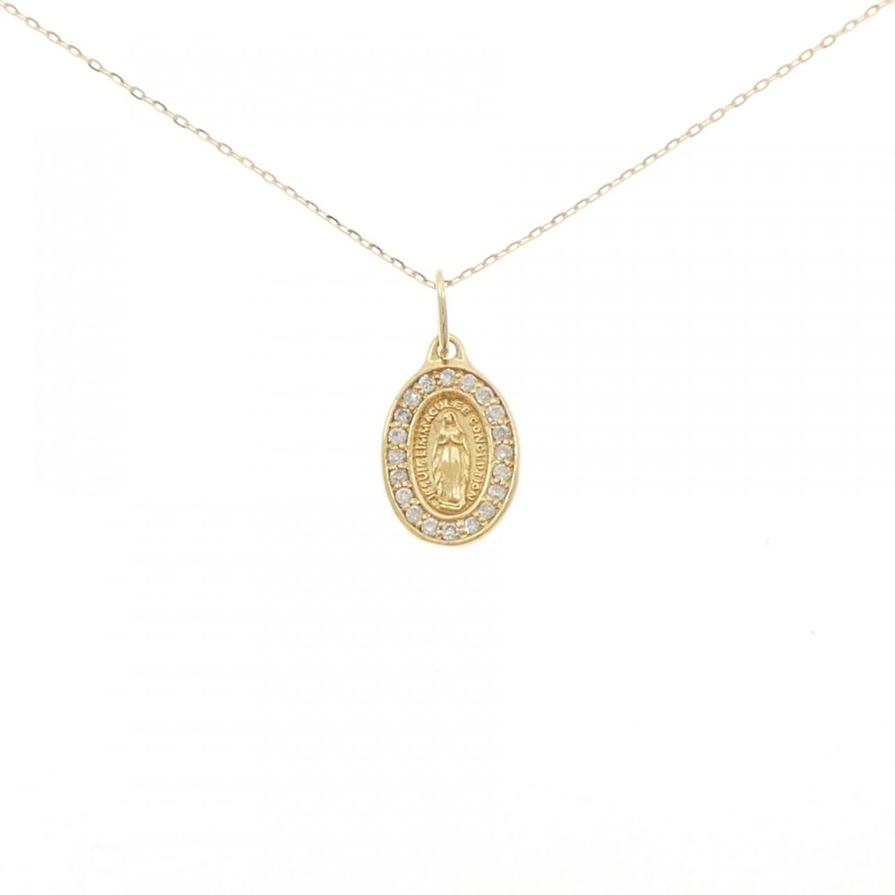 K18YG ダイヤモンド ネックレス 0.10CT
