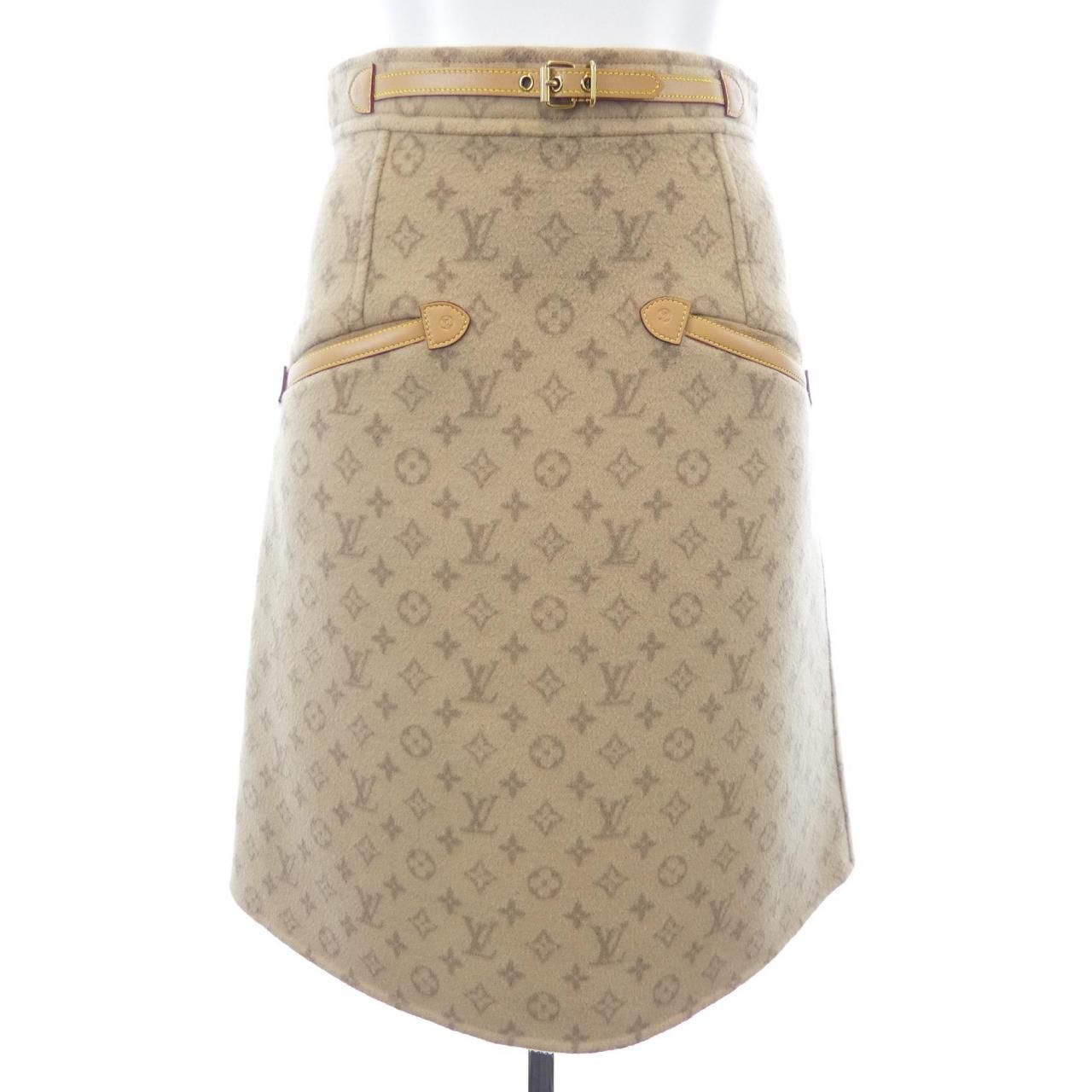 ルイヴィトン LOUIS VUITTON プレッピーダブルフェイスAラインスカート FNSK32QS3 スカート 100,300円