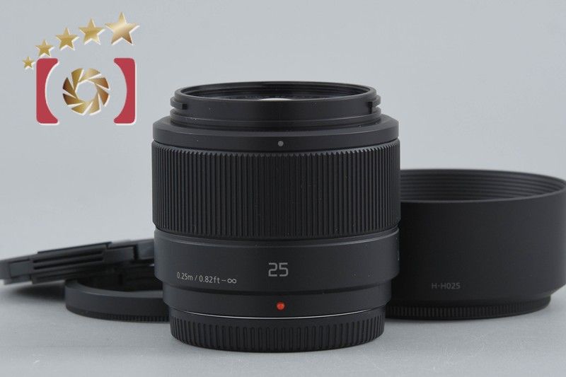 中古】Panasonic パナソニック LUMIX G 25mm f/1.7 ASPH. H-H025