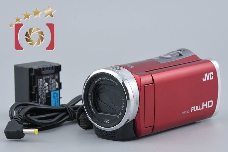 【中古】JVC ケンウッド GZ-HM199 レッド デジタルビデオカメラ