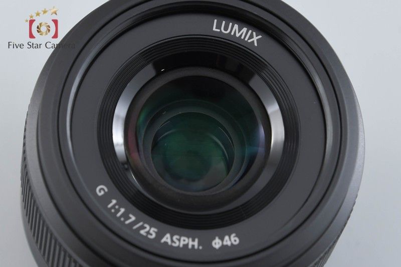 中古】Panasonic パナソニック LUMIX G 25mm f/1.7 ASPH. H-H025