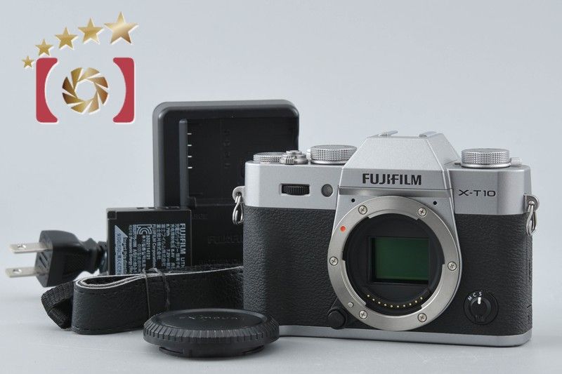 【中古】FUJIFILM 富士フイルム X-T10 シルバー ミラーレス一眼カメラ