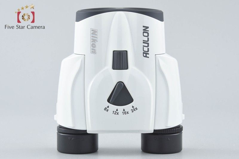 【中古】Nikon ニコン ACULON T11 8-24x25 ホワイト 双眼鏡 元箱付き