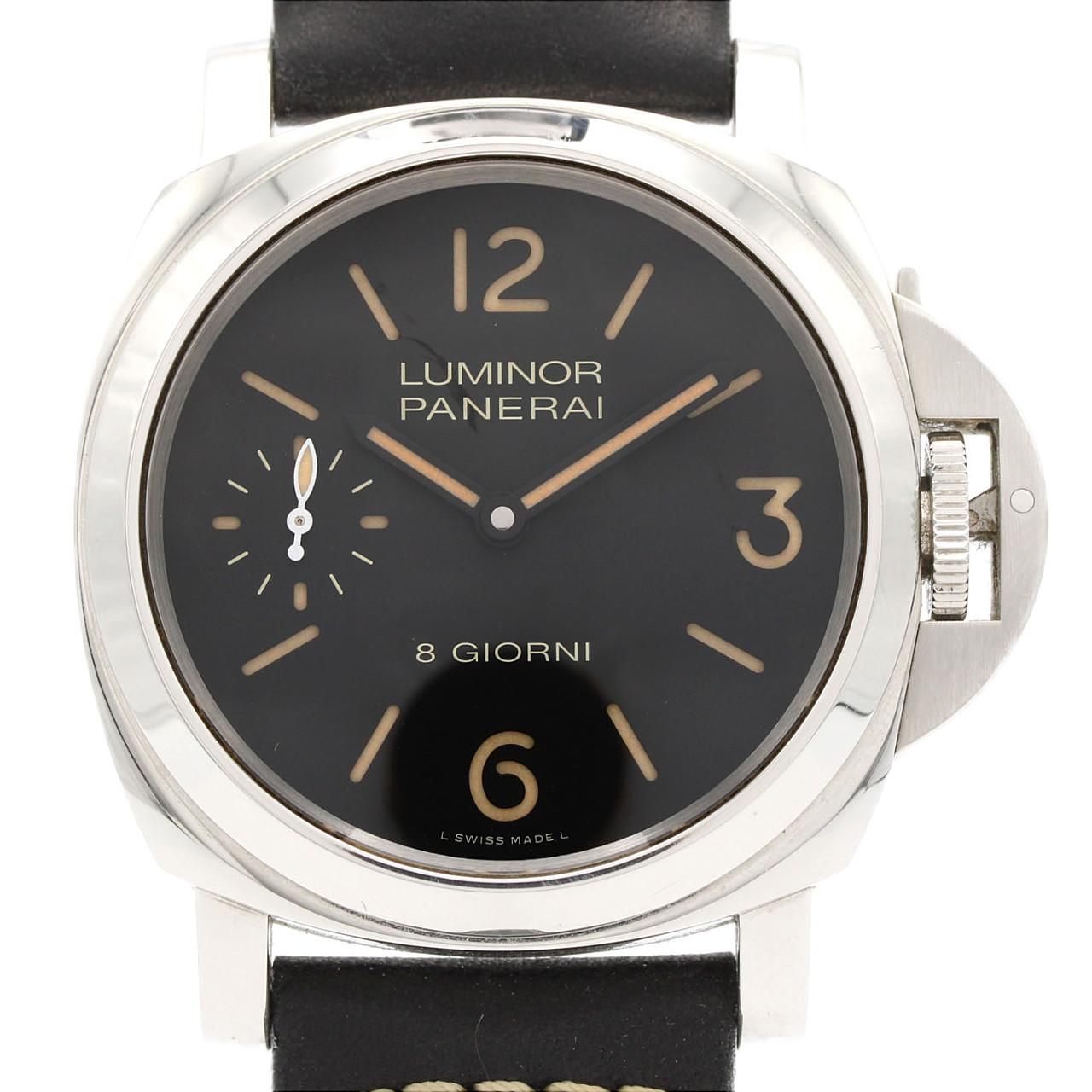 【ノーメンテナンス還元価格】パネライ ルミノールベース8DAYS PAM00915 SS 手巻