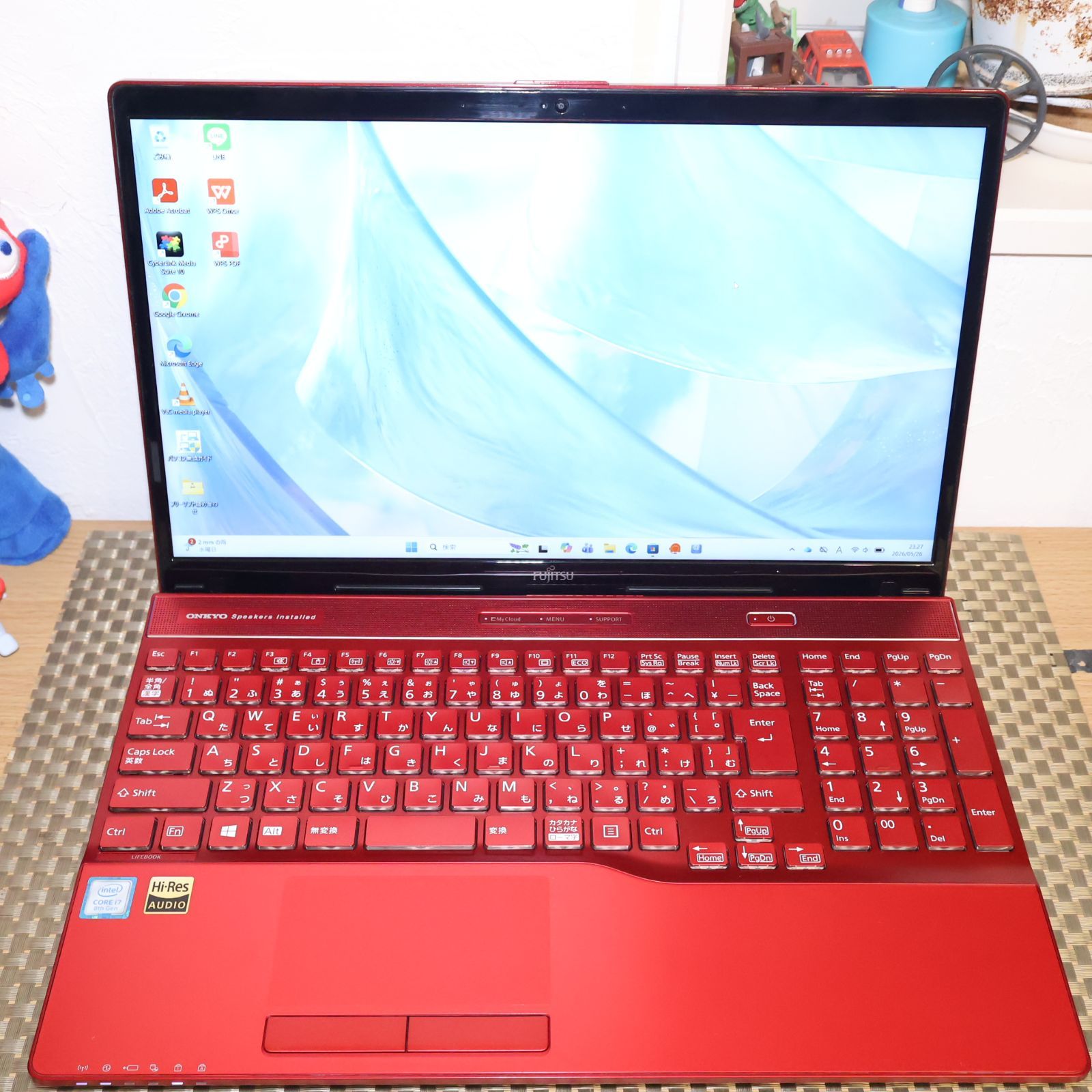 美品！赤i7 Win11 SSD BD 富士通 LIFEBOOK WA3/C2 - メルカリ