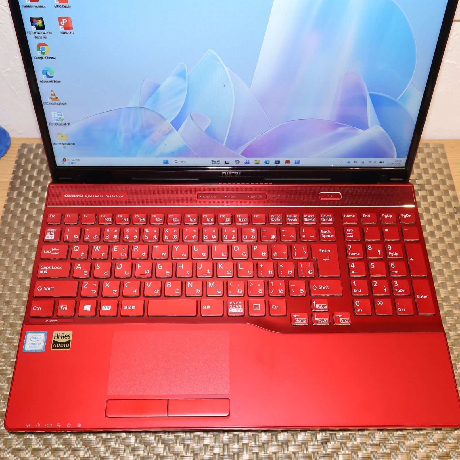 美品！赤i7 Win11 SSD BD 富士通 LIFEBOOK WA3/C2 - メルカリ