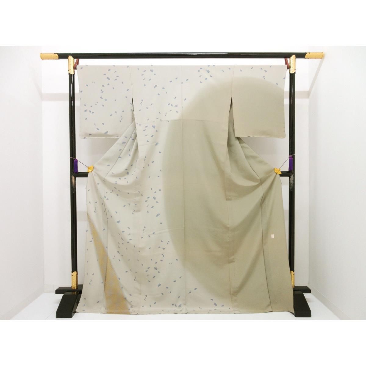 【未使用品】単衣 訪問着 友禅金彩加工 ボカシ染