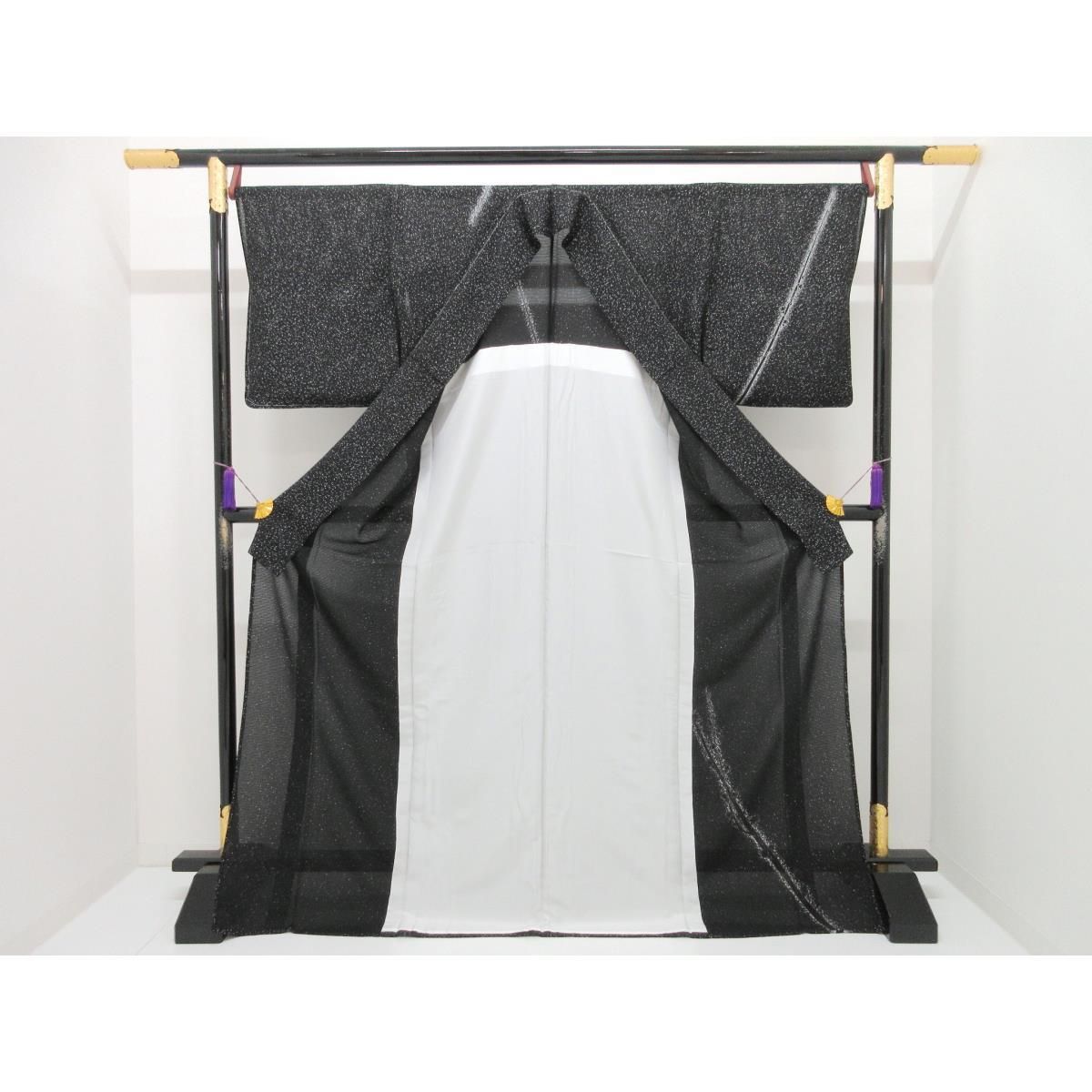 【未使用品】単衣 駒絽訪問着 友禅金彩加工 【未使用品】単衣 駒絽訪問着 友禅金彩加工