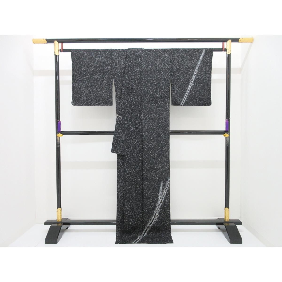 【未使用品】単衣 駒絽訪問着 友禅金彩加工 【未使用品】単衣 駒絽訪問着 友禅金彩加工